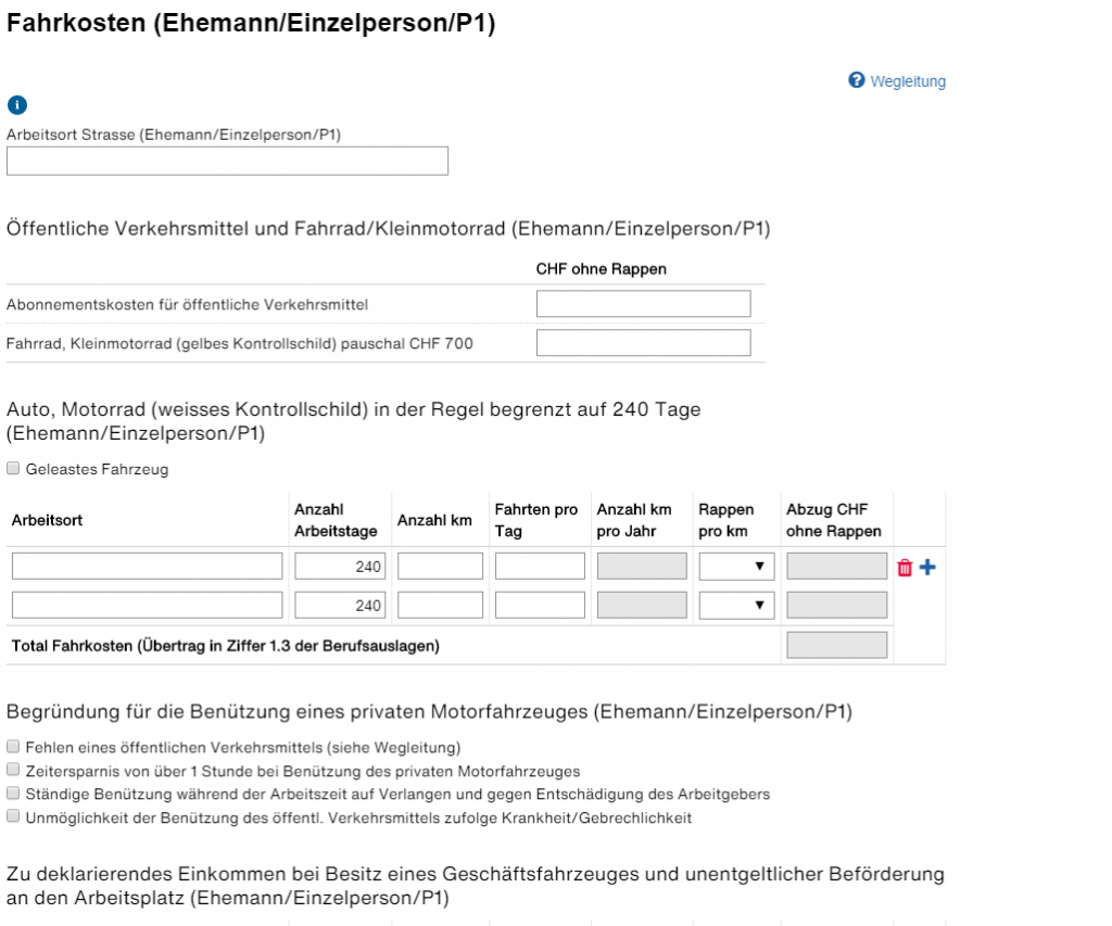 Tax declaration guide (3/6) Abzüge [1/3] mypersonalfinance.ch